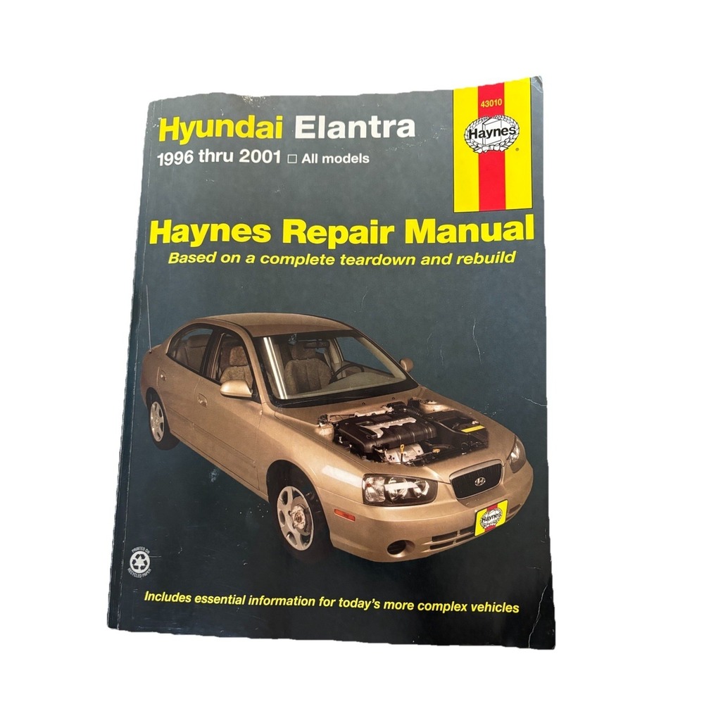 Haynes 43010 Hyundai Elantra 1996-2001 Repair Manual Auto Shop Guide Vehicles